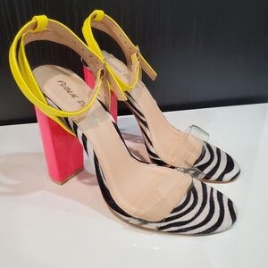 NWOT Public Desire Colorful Heels